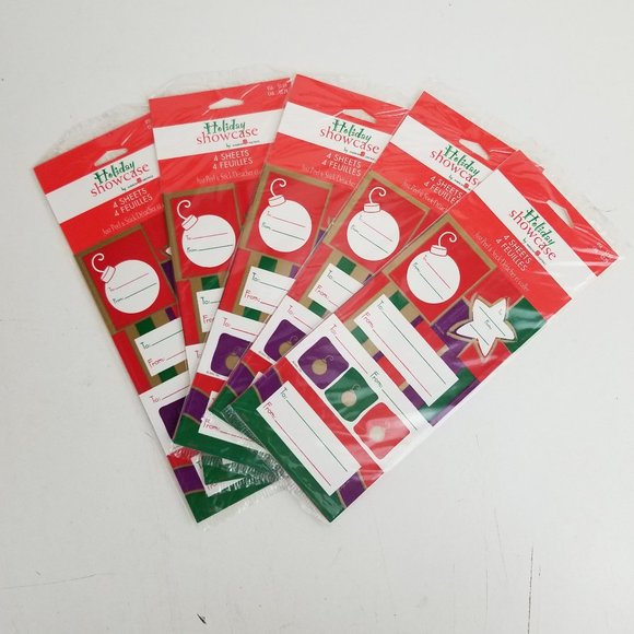 Christmas Peel & Stick Gift Tags Lot of 100 - Picture 1 of 2
